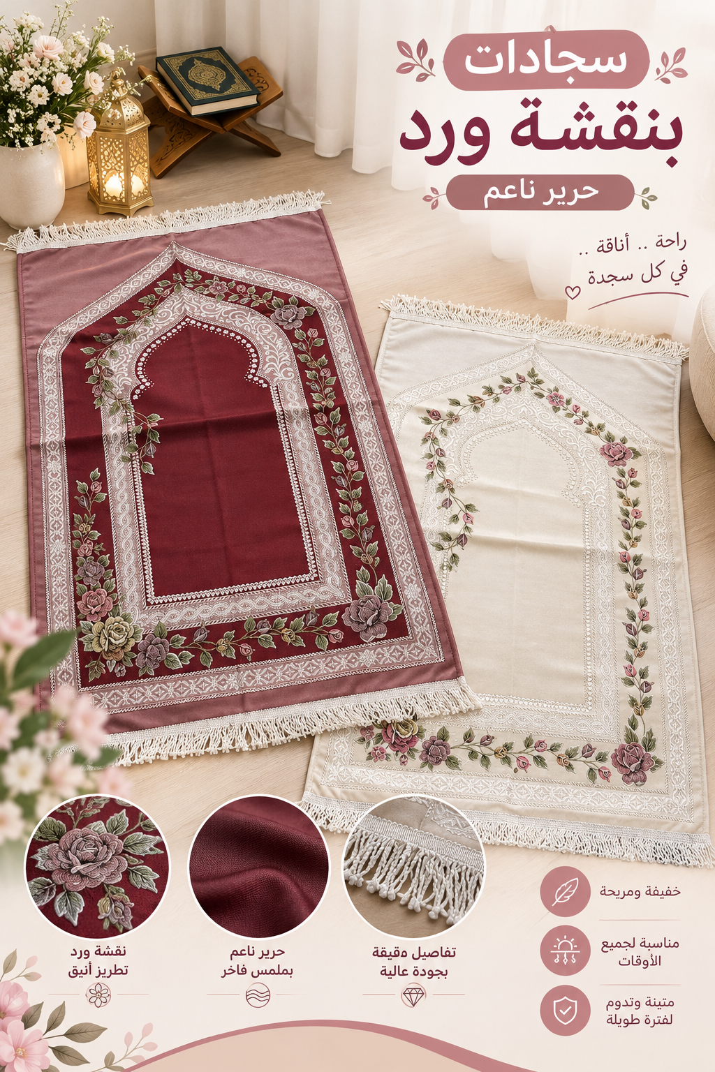 91952769-56ef-4859-94da-eed27769ebbf سجادات خفيفة ناعمة - Image 1